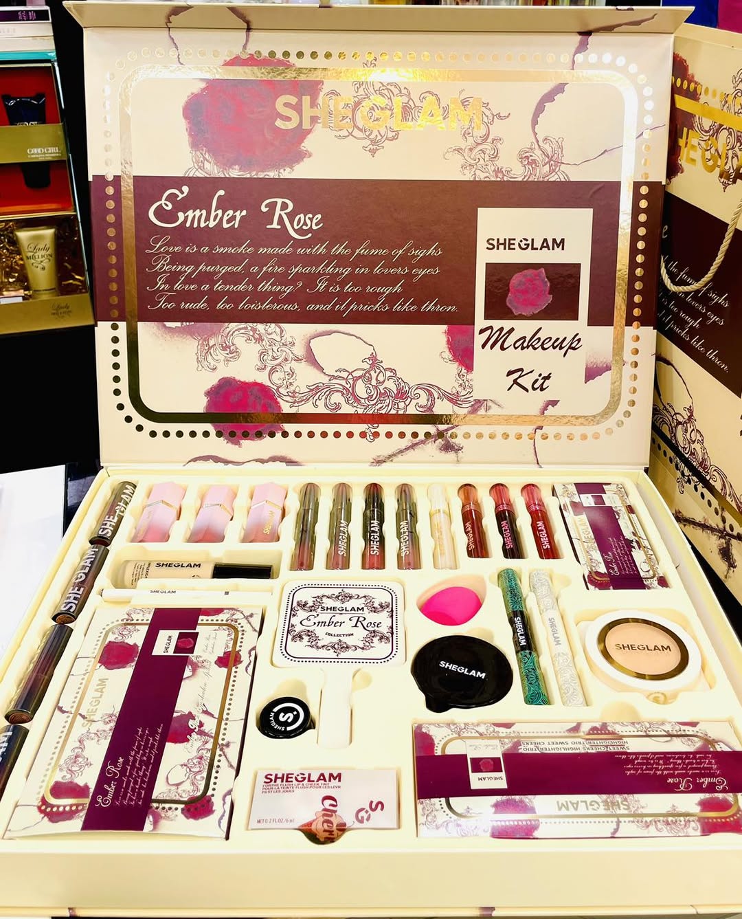 طقم مكياج SHEGLAM الأصلي – إصدار Ember Rose 🌹 - Image 1